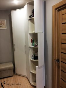 Угловой шкаф с радиусным сегментом