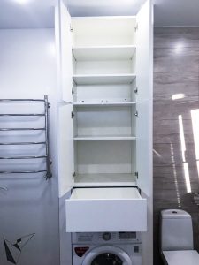 Встроенный шкаф в ванную комнату